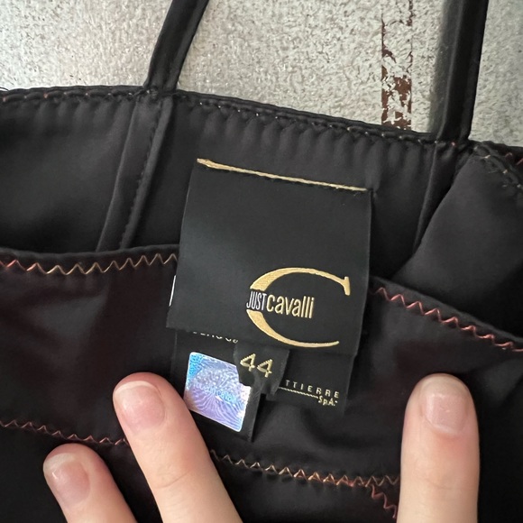 Roberto Cavalli Silk Peplum Top - Picture 6 of 7